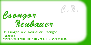 csongor neubauer business card